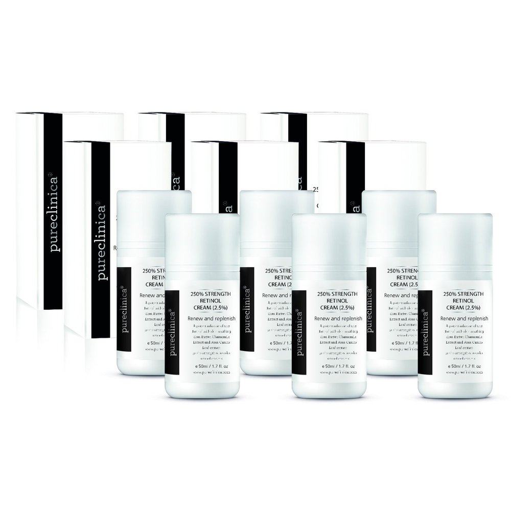 250% Strength Retinol Cream  50ml/ 1.7 fl. oz. Potent Anti-Aging, with 2.5x Active Ingredients Compared to Competitors (6 Bottles)