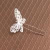 12PCS U-shaped Butterfly Pearl Rhinestone Bridal Wedding Hair Pins Clip Headdress Prom Headwear Hair Accessories Hairpin DIY Accessories for Women Lady (Silver) view 4