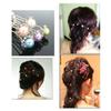 20 Pcs Wedding Bridal Imitation Pearls Crystal Rhinestone U Shaped Flower Hair Pins Clips - Women Hair Jewelry Accessories (Colorful) view 4