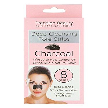 Precision Beauty - Cosmetic Accessories, Deep Cleansing Pore Strips Charcoal (8 Pack)