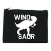 FASHIONISGREAT Wino Saur Winosaur Dinosaur Cosmetic Makeup Bag Black Medium view 1