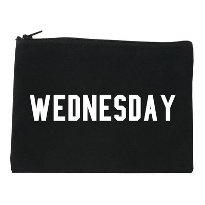 Fashionisgreat Wednesday Days Of The Week Cosmetic Makeup Bag Black Small