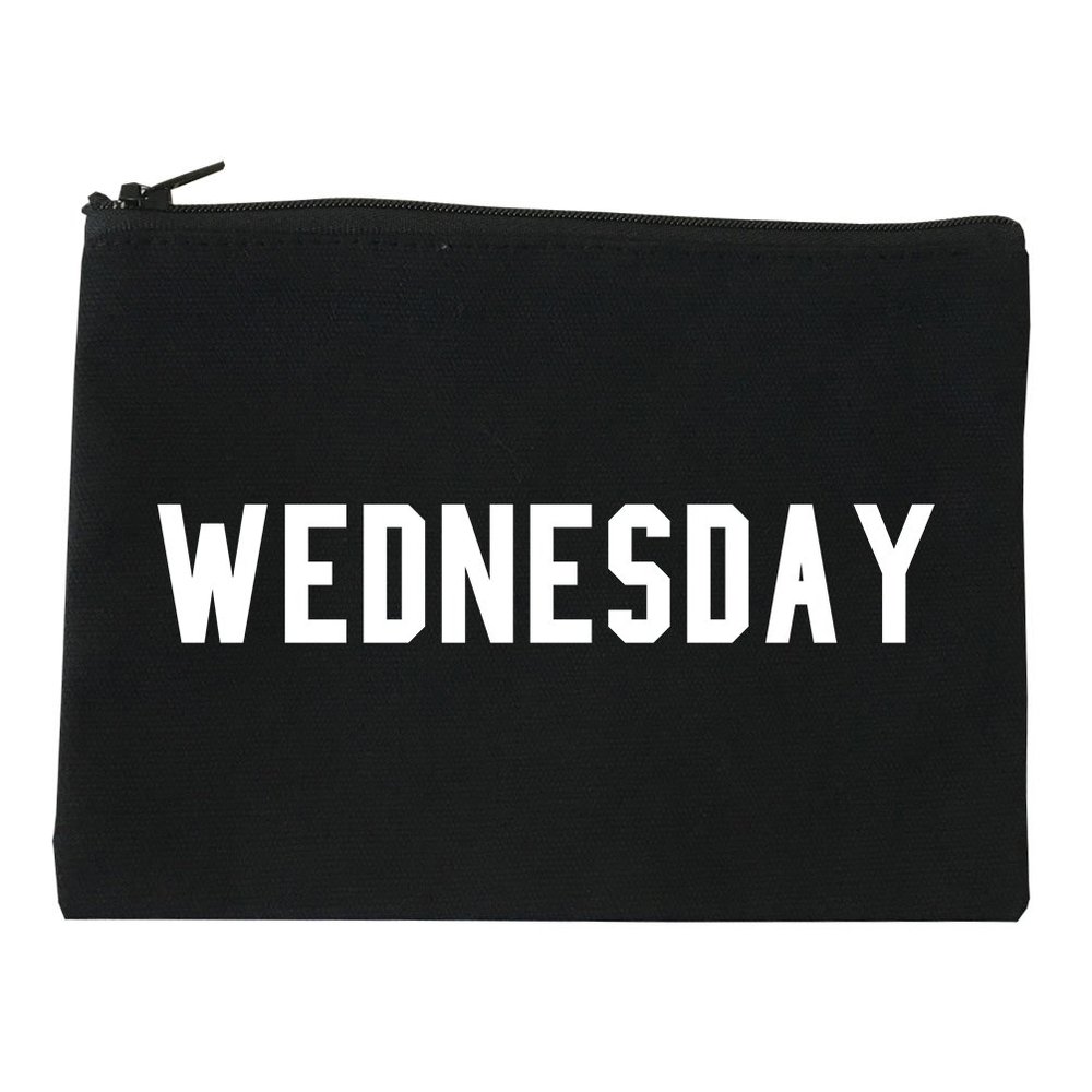 Fashionisgreat Wednesday Days Of The Week Cosmetic Makeup Bag Black Small