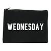 Fashionisgreat Wednesday Days Of The Week Cosmetic Makeup Bag Black Small view 1
