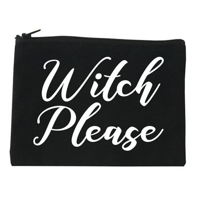 FASHIONISGREAT Witch Please Funny Cosmetic Makeup Bag Black Medium