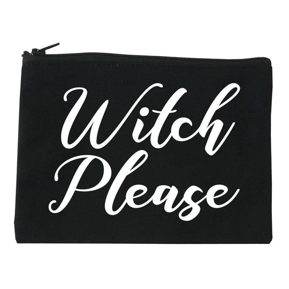 FASHIONISGREAT Witch Please Funny Cosmetic Makeup Bag Black Medium
