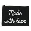 Made With Love Cosmetic Makeup Bag Black Medium view 1