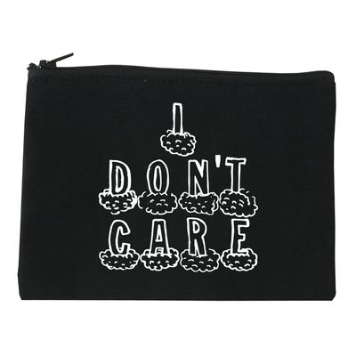 FASHIONISGREAT I Dont Care Funny Chest Cosmetic Makeup Bag Black Large