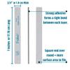 Nail File Washable 12 Pack Color Coded Emery Boards Variety Pack Nail Filer Gray Zebra Serrated Edge Square End Fingernail Files (Assorted) view 2