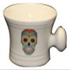 Day of the Dead blue - Sugar Skull - Dia De Los Muertes- shaving mug view 2