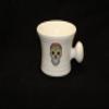Day of the Dead blue - Sugar Skull - Dia De Los Muertes- shaving mug view 4