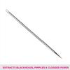 BoldnYoung, Stainless Steel Blackhead Remover Needle Round and Pointed Tip, Purple (Pack of 2) view 2