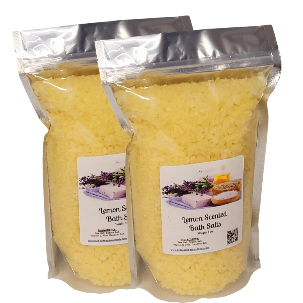Bath Salts | 8lbs (2) 4lb Bags | Lemon Scent
