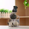 Anbbas Pure Badger Shaving Brush with Wood Handle,Stainless Steel Shaving Stand and Soap Bowl Perfect for Men Wet Shave view 2