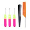 Favorict (5 Pack) Latch Hook Crochet Needle Comb Set for Micro Braids, Hair Extension, Feather and Dread Maintenance Installation view 1