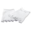 Bcurb Toe Gel-Lined Compression Socks (1 Pair) Toes Separating Therapeutic Moisturizes Dry Feet Hard Cracked Skin. (White, Medium) view 3