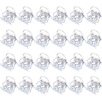 Hotop Hair Clip, 24 Pcs Small Mini Hair Claw Clips for Girls and Women, Non-Slip Plastic Tiny Jaw Clips, Clear