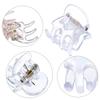 Hotop Hair Clip, 24 Pcs Small Mini Hair Claw Clips for Girls and Women, Non-Slip Plastic Tiny Jaw Clips, Clear view 3
