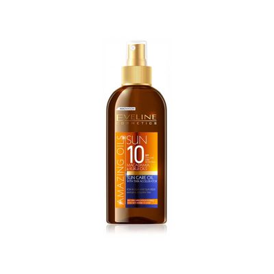 Eveline Cosmetics Sun Amazing Oils Sun Care Oil With Tan Accelerator Spf10 150ml