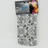 Danbando Headband Head Wrap Bandanna White Black Paisley 4 Way Stretch Sweatband view 2