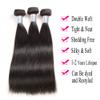 Forawme Full Head Weave Bundles With Closure 6X6 Transparent Lace Closure Hair Weave Brazilian Virgin Straight 22 22 22 With 20 Inch For Black Women view 4