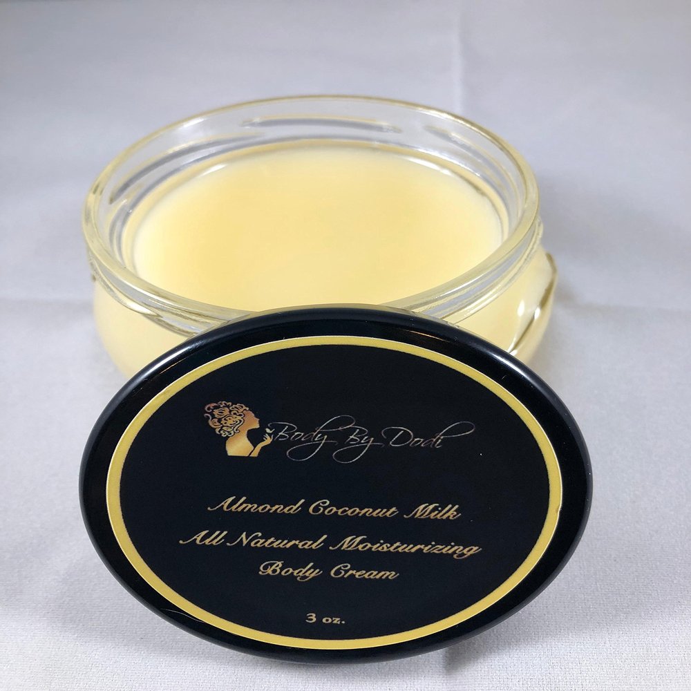 3 Oz. All Natural Almond Coconut Scented Body Cream