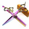 5.5/6 /7 Inch Purple Dragon Knight Professional Japanese Hair Scissors Barber Scissors Set (5.5 inch 2pc) view 1