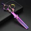 5.5/6 /7 Inch Purple Dragon Knight Professional Japanese Hair Scissors Barber Scissors Set (5.5 inch 2pc) view 2