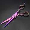 5.5/6 /7 Inch Purple Dragon Knight Professional Japanese Hair Scissors Barber Scissors Set (5.5 inch 2pc) view 3