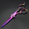 5.5/6 /7 Inch Purple Dragon Knight Professional Japanese Hair Scissors Barber Scissors Set (5.5 inch 2pc) view 4