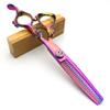 5.5 inch Purple Hairdressing Barber Professional Hair Hand-Cutting and Thinning Scissors (5.5 inch Set) view 4