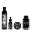 Badass Beard Care Growth Kit for Men Consists of Beard Oil, Balm or Wax, Beard Wash & The Bearded Mans Multivitamin - Natural Ingredients & Keeps Beard Full, Soft and Healthy view 2