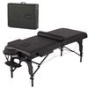 BestMassage Massage Bed Portable Massage Table 77" L 30" W 4" THK Lash Bed Height Adjustable 2 Folding PU Leather Spa Table with Oxford Bag for Spa Footmassage Facial CareSpa Tattoo view 1