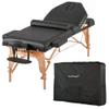 BestMassage Massage Bed Portable Massage Table 77" L 30" W 4" THK Lash Bed Height Adjustable 3 Folding PU Leather Spa Table with Oxford Bag for Spa Footmassage Facial CareSpa Tattoo view 1