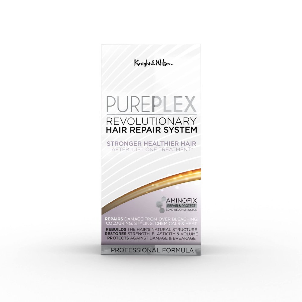 Knight & Wilson PUREPLEX Revolutionary Hair Repair System for stronger healthier hair after just one treatment. Repairs, Rebuilds and Protects with deep conditioning technology