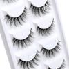 ICYCHEER Makeup Cosmetics 5 Pairs/Box Real Mink 3D False Eyelashes 100% Siberian Mink Fur Natuarl Long Thick Fake Eyelashes Handmade view 3