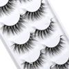 ICYCHEER 5 Pairs 3D Mink Fur Fake Eyelashes Extension 100% Siberian Mink Handmade Long Thick Messy Hand-made False Eye Lashes view 3