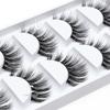 ICYCHEER 5 Pairs/Box Makeup False Eyelashes Set 3D Real Mink Thick Long 100% Siberian Mink Soft Handmade Thick Fake Eye Lashes Extension view 2
