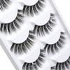 ICYCHEER 5 Pairs/Box Makeup False Eyelashes Set 3D Real Mink Thick Long 100% Siberian Mink Soft Handmade Thick Fake Eye Lashes Extension view 3