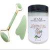 Avany Gua Sha Skincare 3 Pc Set - Organic Coconut Oil + Gua Sha Face and Body Massage Roller Scraper Tools, Lymphatic Drainage & Detox (Gua Sha Tools) view 1