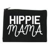 FASHIONISGREAT Hippie Mama Mom Cosmetic Makeup Bag Black Medium view 1