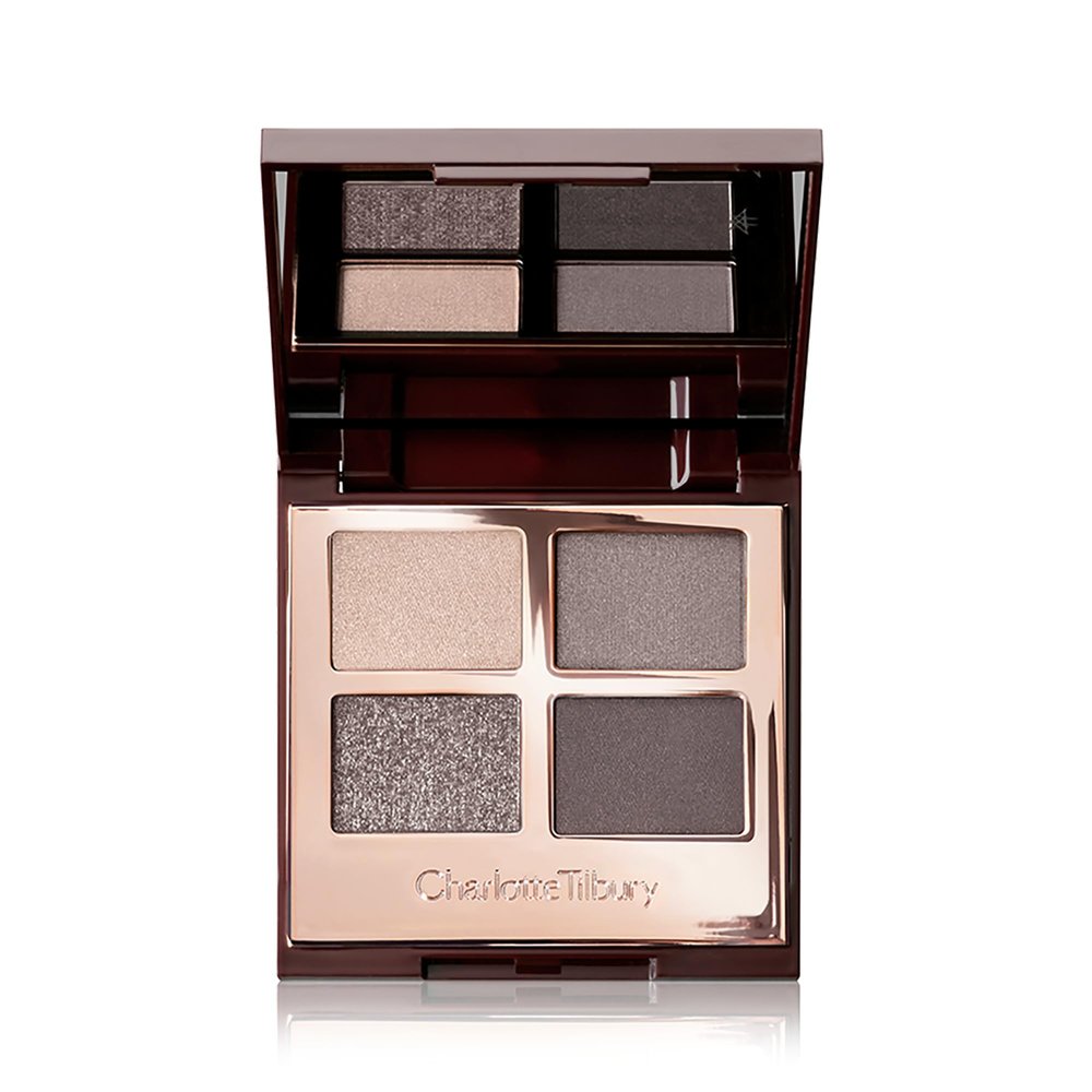Charlotte Tilbury Luxury Palette Eyeshadow - Shimmer, Metallic & Satin Matte Eyeshadow Quad with a Rich Powder Formula - Includes 4 Complementary Shades - The Rock Chick