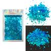 Blue Face & Body Glitter - Cosmetic Grade Chunky Glitter - Color Shift - Uses Include: Festivals, Raves, Face, Body, Nails, Resin, Arts, Crafts, Resin, Tumblers, Bath Bombs - Solvent Resistant view 2