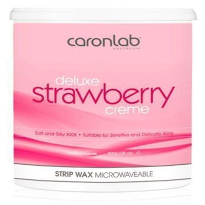Caronlab Deluxe Strawberry Crme Strip Wax Microwaveable 1 Count 800 g