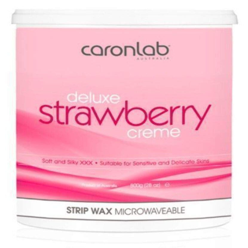 Caronlab Deluxe Strawberry Crme Strip Wax Microwaveable 1 Count 800 g