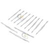 G.S 12 PCS OF PROFESSIONAL NAIL CUTICLE PUSHER CHROME PLATED STAINLESS STEEL view 1