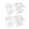 G.S 50 PCS OF PROFESSIONAL UPGRADE NAIL CUTICLE PUSHER CHROME PLATED STAINLESS STEEL view 1
