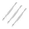 AAPROTOOLS Set of 3 Professional Nail Cuticle Pusher Chrome Plated Stainless Steel A+ Quality view 1