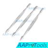 AAPROTOOLS Set of 3 Professional Nail Cuticle Pusher Chrome Plated Stainless Steel A+ Quality view 2
