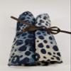 Blue & Cream Dotted Batik Straight Edge Razor Storage view 4